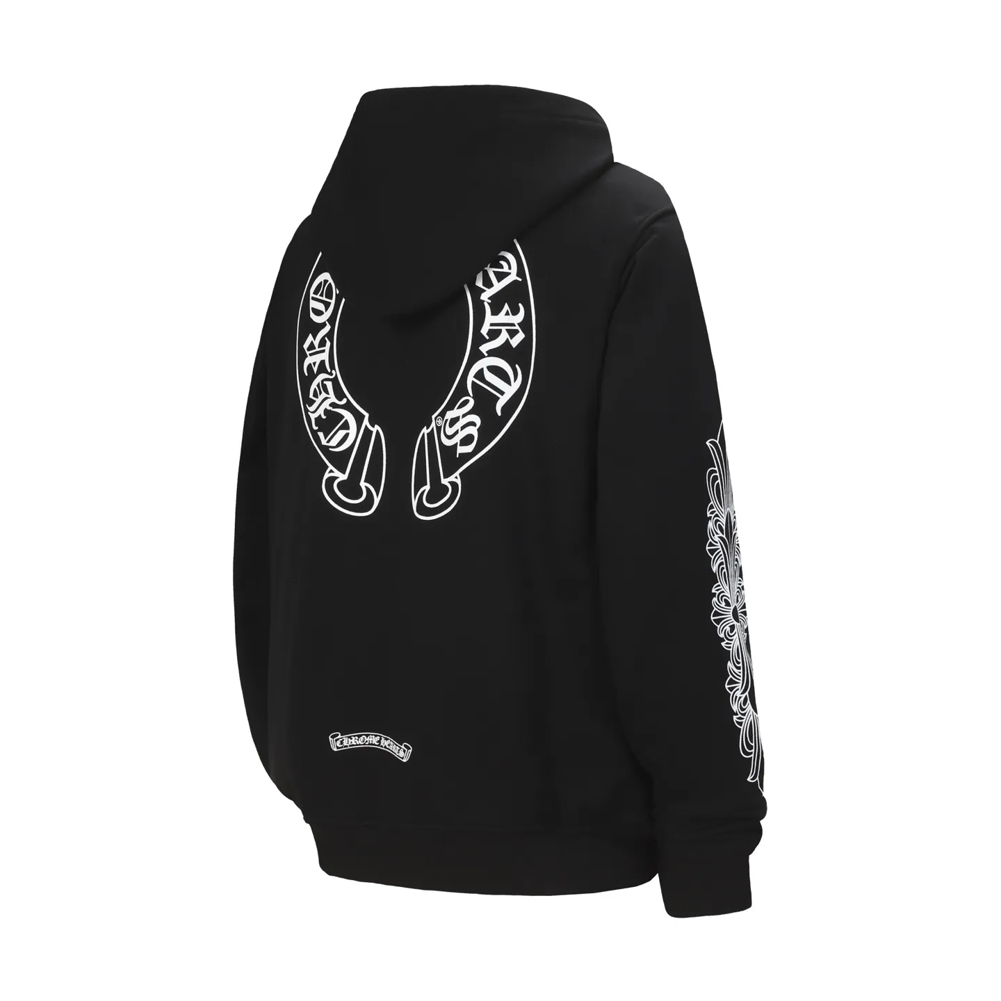 P230 #2120 cross-border model, please do not place an order if you are pursuing quality - Chrome Hearts/Chrome Hearts basic horseshoe Sanskrit printed hooded sweatshirt - High weight, high density and high quality, soft, delicate and skin-friendly wool, soft and silky to the touch, excellent warmth and skin-friendly properties - Customized weaving and dyeing, no color difference, no matter the fabric or workmanship details, beat the ordinary version on the market - Hardware zipper accessories are all customized, full of details -Colour: black White -Size: S M L XL